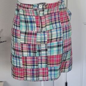 G.H. Bass & Co. Colorful Checkered Mini Skirt